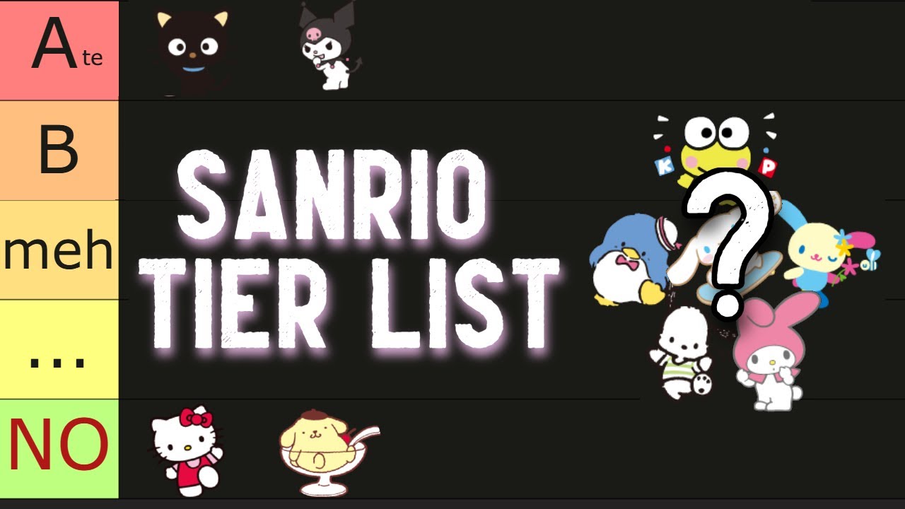 The Only Valid Sanrio Character Tier List