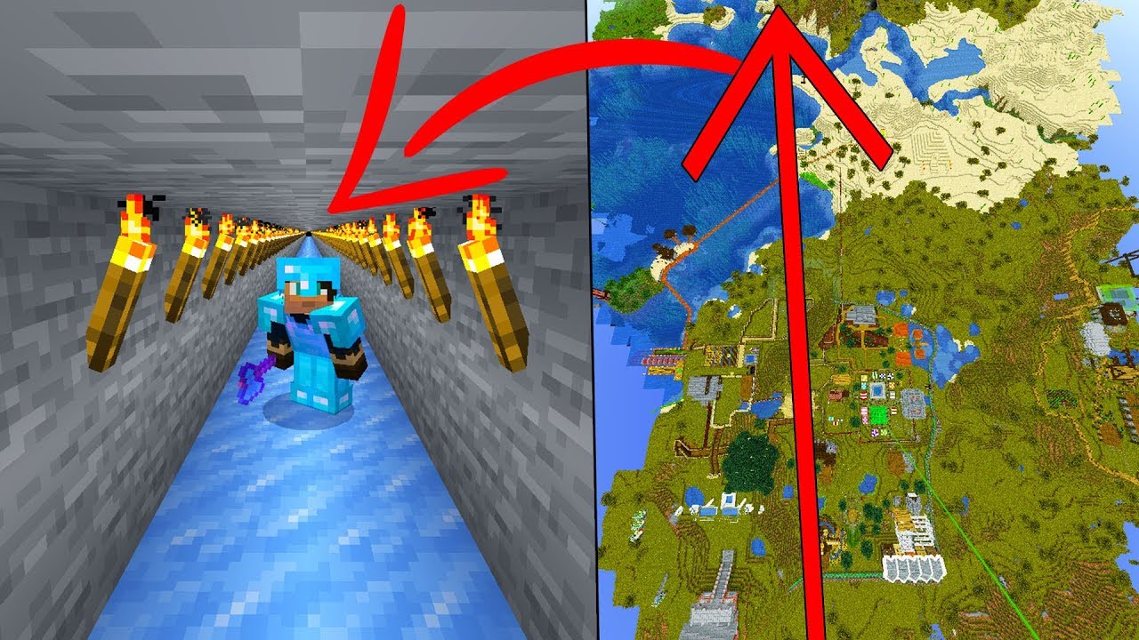 IK HEB DE LANGSTE TUNNEL OOIT GEGRAVEN IN MINECRAFT!!