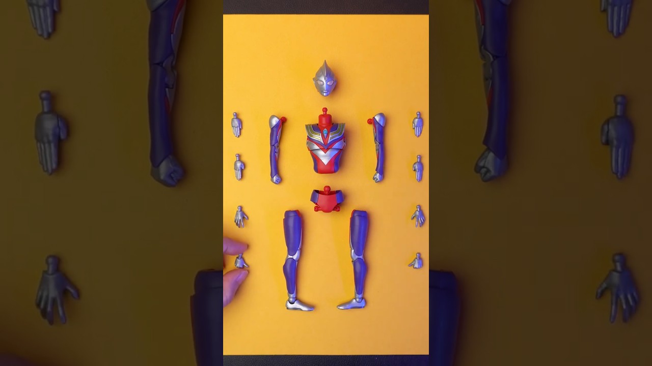 # Ultraman Tiga #Bandai  #modelkit #Satisfying #Nostalgia #Toys Unboxing #SpeedBuild #BeatBuilding