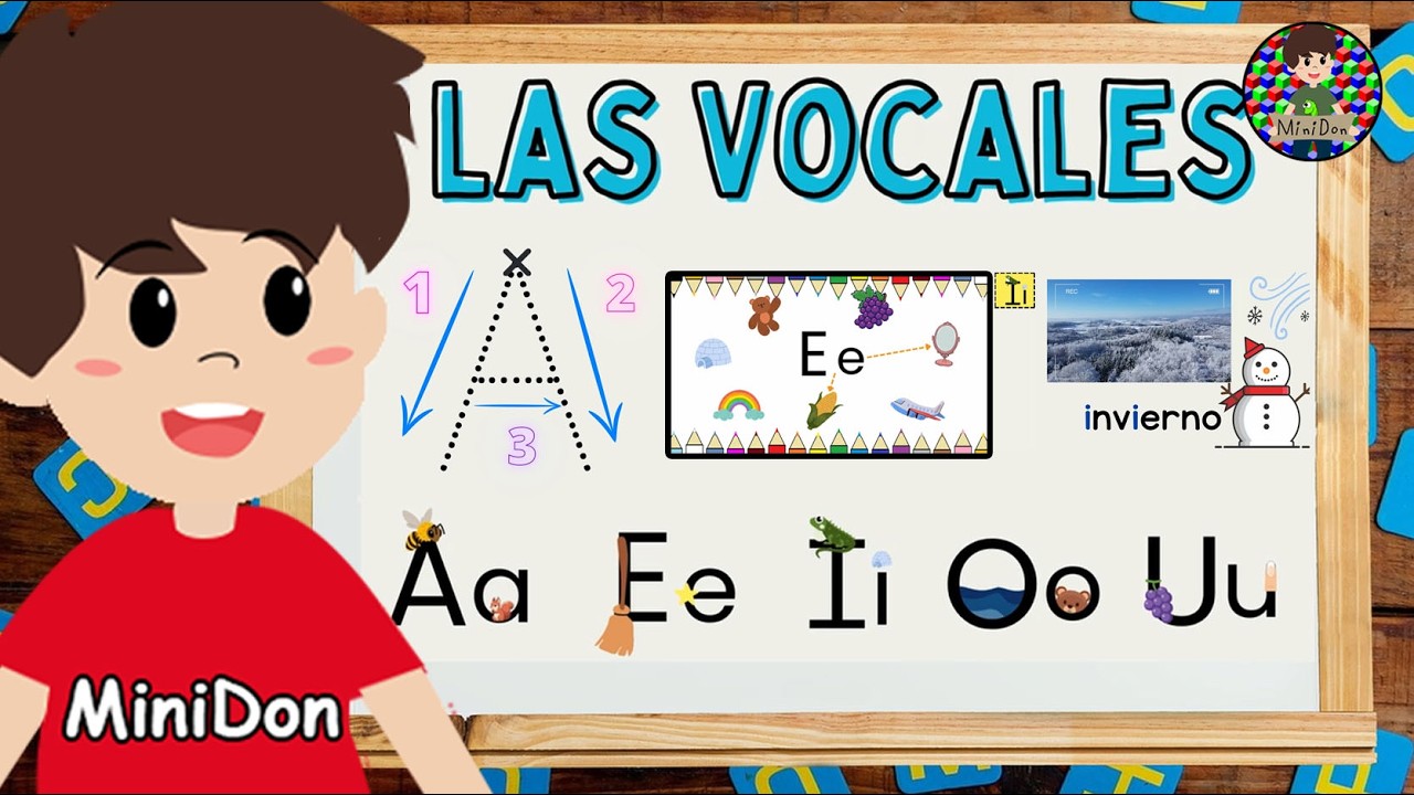 Vocales! aprendamos las vocales con MiniDon!