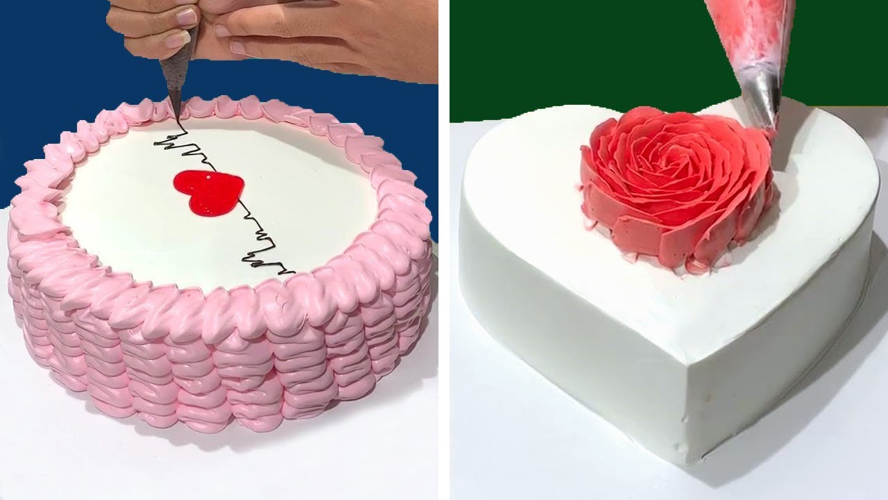 Amazing Heart Cake Decorating Tutorial for Valentines | Most Satisfying Chocolate Cake | So Easy