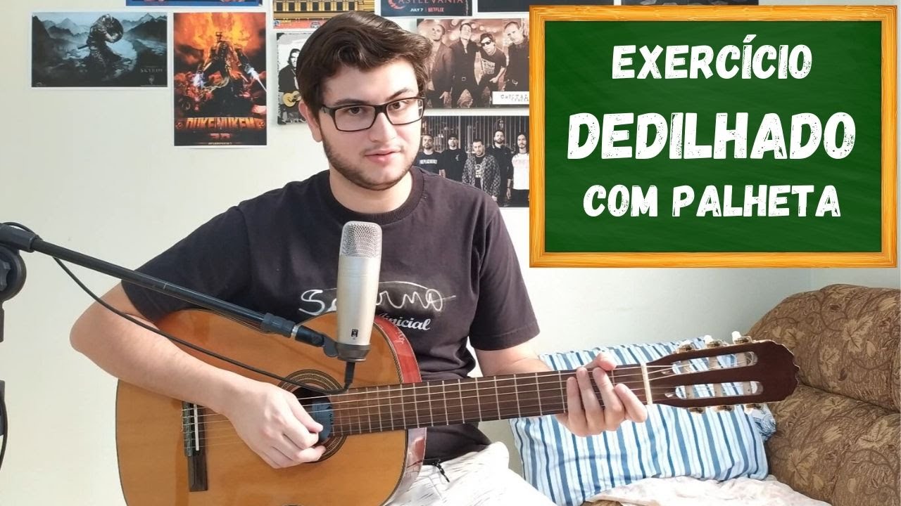Exercícios para praticar na Quarentena #04 | Dedilhado com Palheta