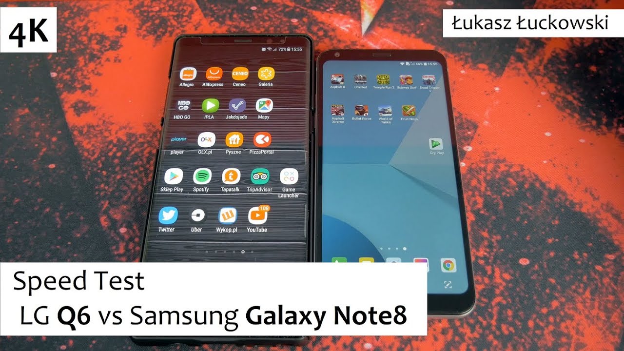 LG Q6 vs Samsung Galaxy Note8 | Speed Test | Snapdragon 435 vs Exynos 8895
