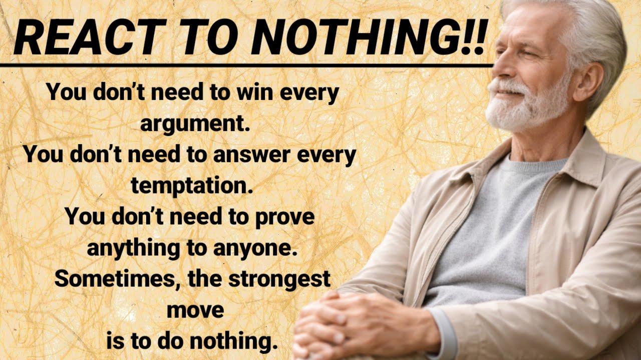 Learn English Through Story |React to Nothing |Learn English Through Story The Power of Not Reacting