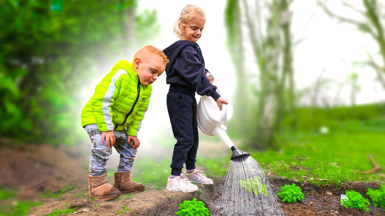 MOESTUINTJE MAKEN MET DE KINDEREN 🌱 #2801