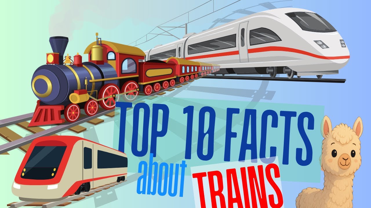 Top 10 Facts About Trains for Kids | Learn about Trains | Educational Video for Children