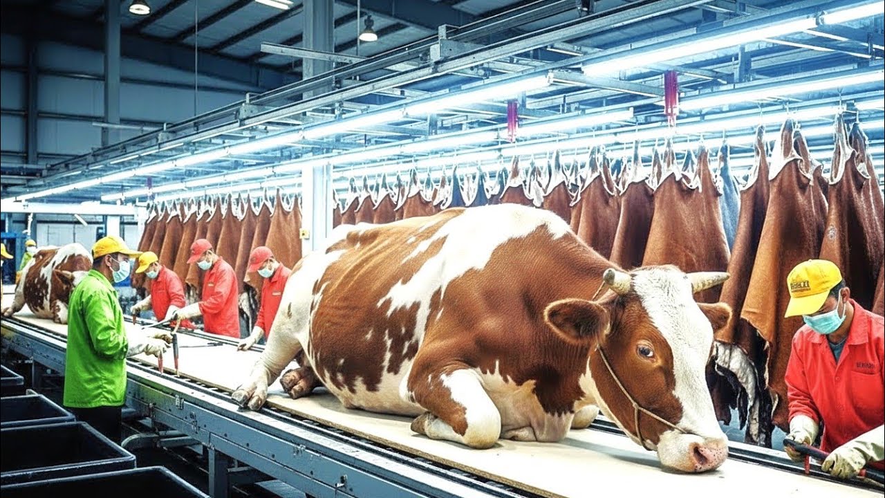 Inside the Luxury Cows Leather Supply Chain  (Full Process) From Farm to Fashion]