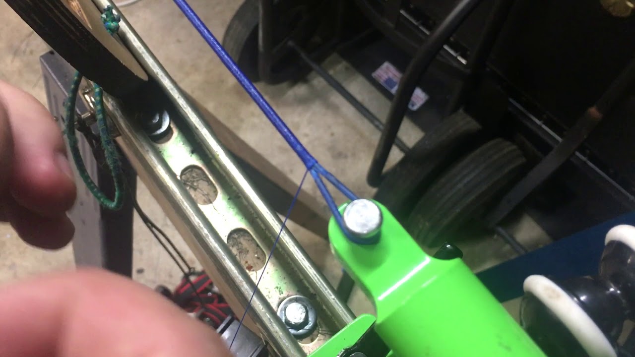 Closing bowstring endloop's on using BAP jigs!