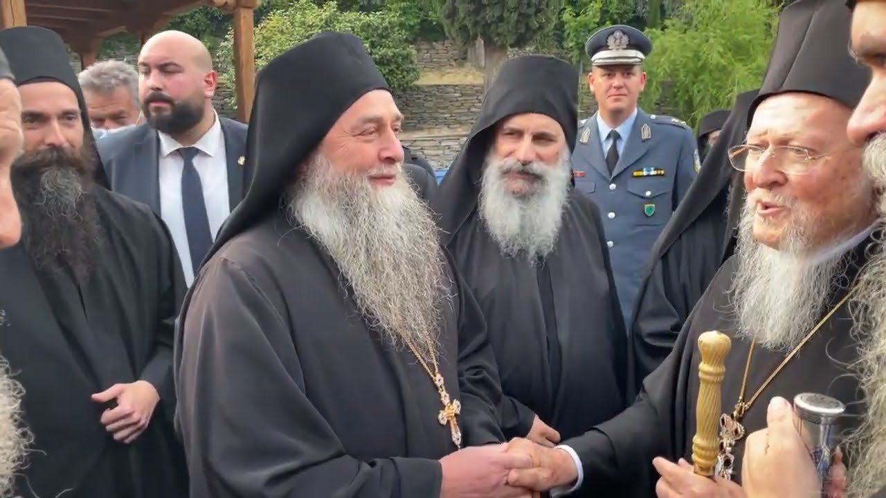 Υποδοχή Οικ. Πατριάρχη στις Καρυές - Αγίο Όρος - 27-5-22