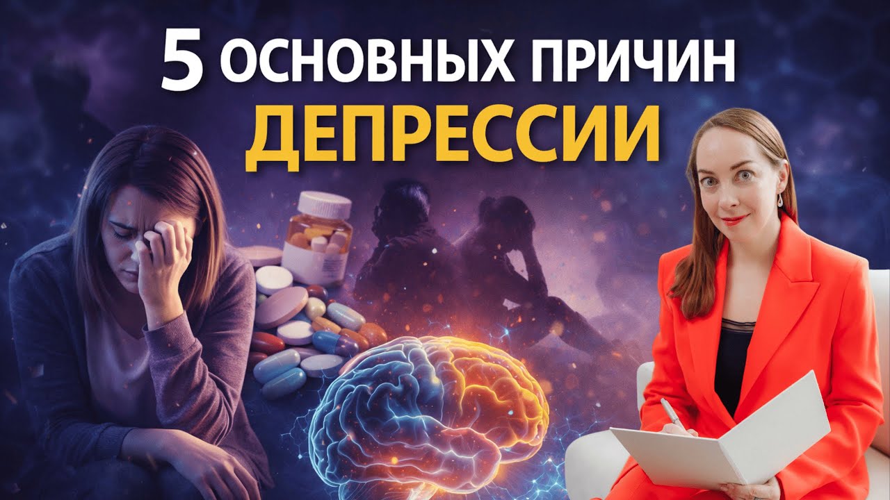 5 основных причин ДЕПРЕССИИ. Что на самом деле вызывает депрессию? @Европейская психиатрия