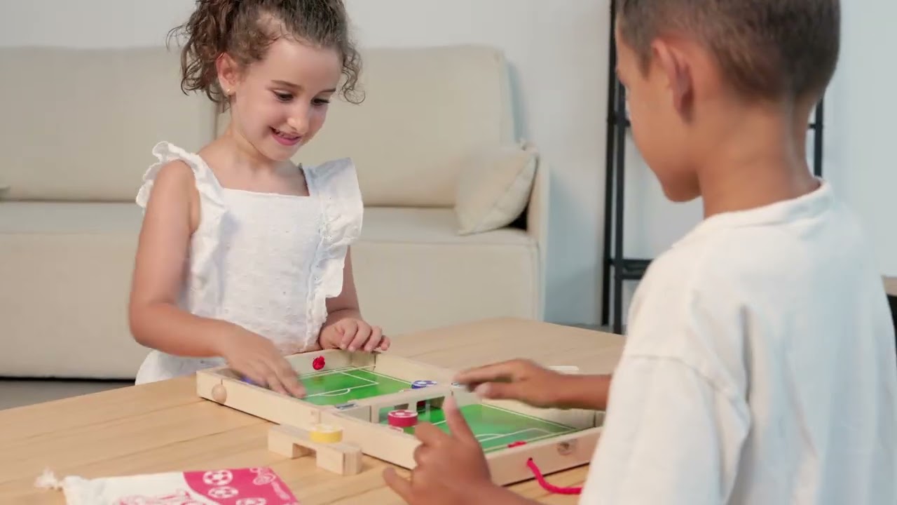 Nene Toys Sling Goal, Wooden Sling Puck Game for Kids & Adults &ndash; Family Board Game Kids 4+ Years