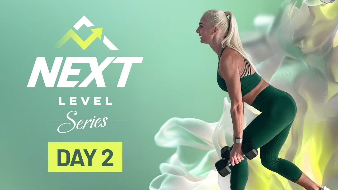 40 Min Legs & Lower Body Sweat with Dumbbells - 45/15 | NEXT LEVEL Series - Day 2