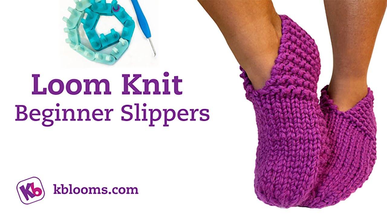 Beginner Easy Knit Slippers