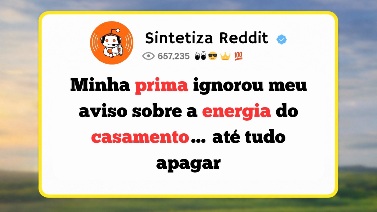Minha Prima Ignorou Meu Aviso Sobre a Energia do Casamento… Até Tudo Apagar