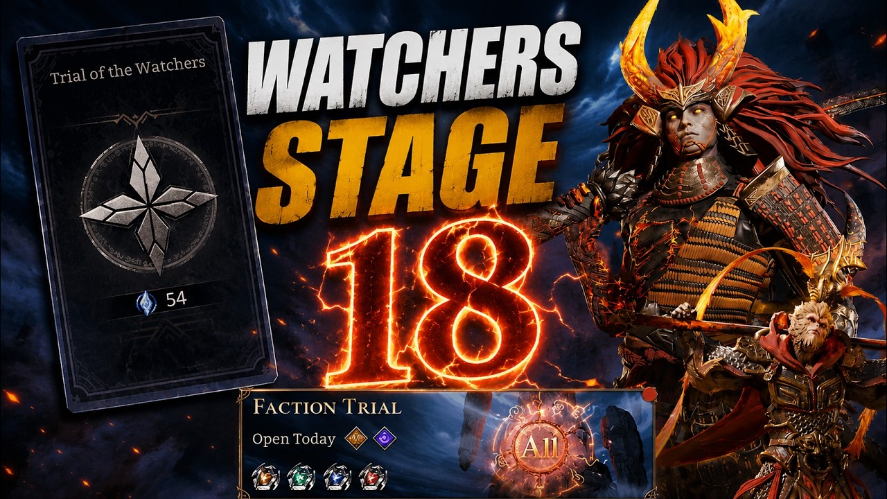 THIS WAS TOO EASY! | Watchers Faction Trial Stage 18 | Watcher of Realms