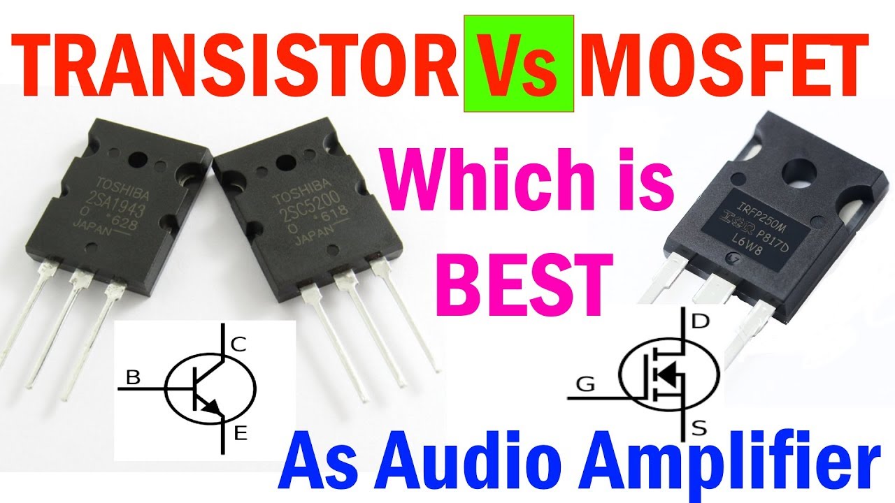#TransistorVsMOSFET Which is best in Audio Amplifier.