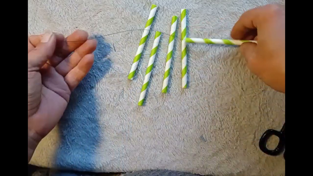 Hvězdičky z brčka diy