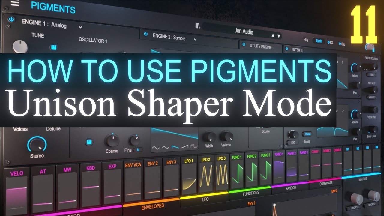Unison Shaper Mode PART 11 | Arturia Pigments 3.5 Tutorial