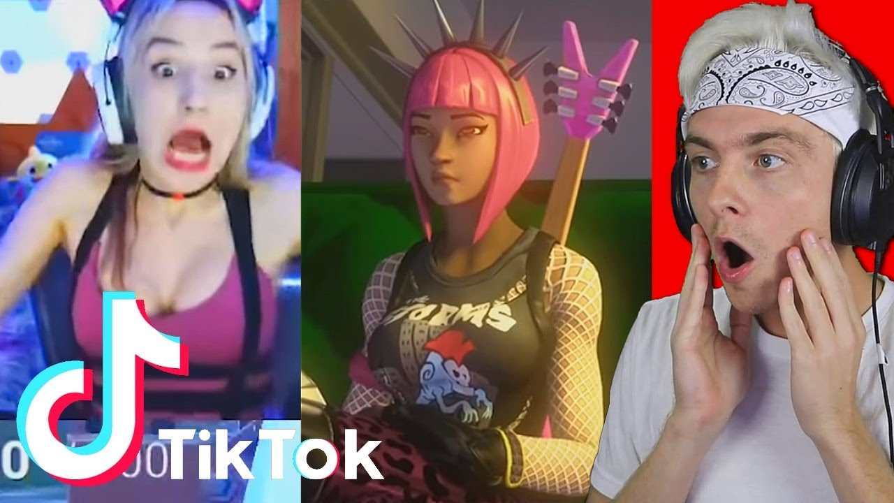reacting to fortnite tik toks and trying not to laugh... (YOU WILL LAUGH!!)