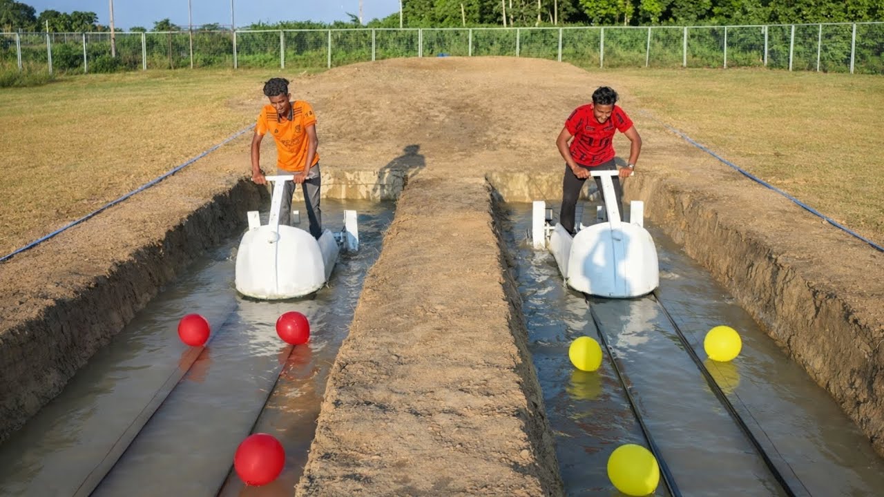 Balloon Game With Funny Water Car