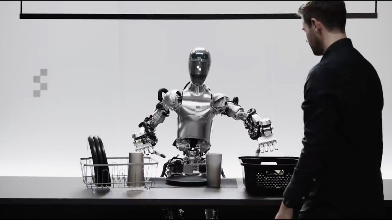 Le premier robot boost&eacute; avec ChatGPT interagit avec un humain