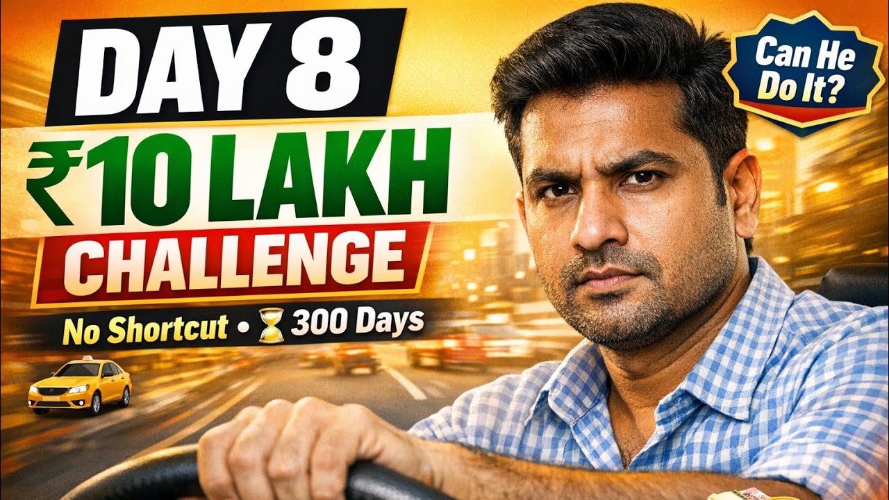 Day 8 || Earn ₹10 Lakh In 300 Day's || #olauberdriverincome