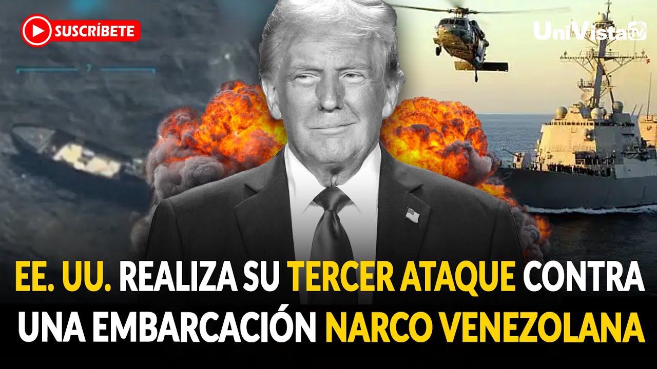 Tercer ataque de EE UU  contra embarcaci&oacute;n narco proveniente de Venezuela