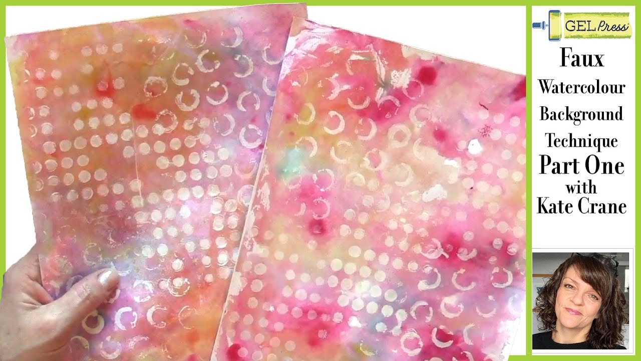 Gel Press Faux Watercolour with Kate Crane - Part 1