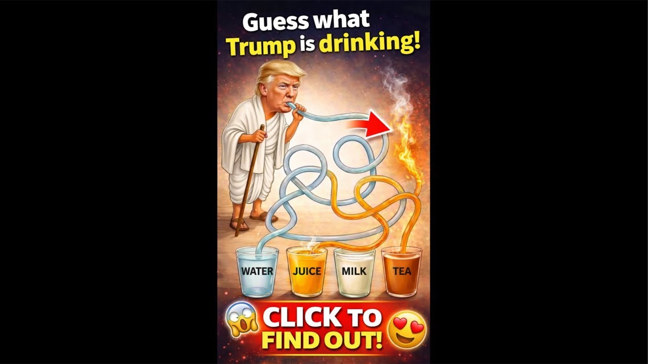🚨 STOP SCROLLING! 🤯 What Is Donald Trump REALLY Drinking? 🧠 Only 1% Can Solve LIVE! 🔥