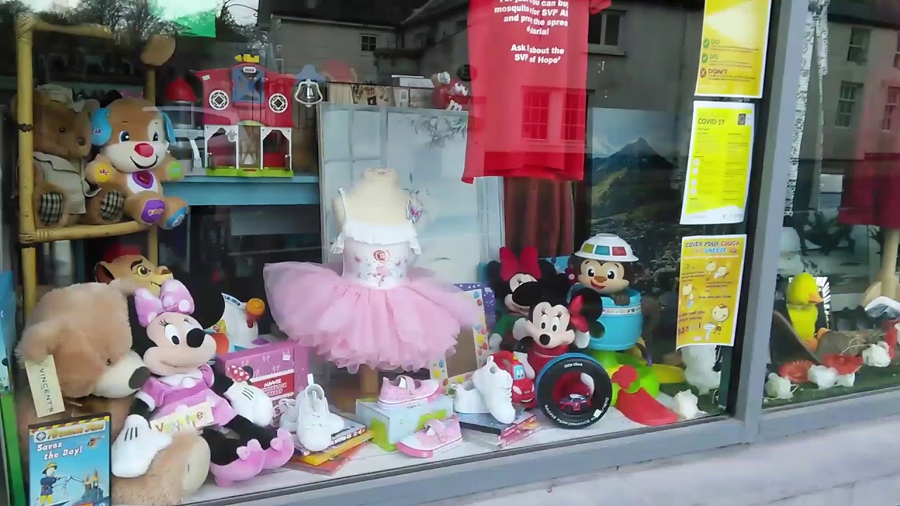 Main Street in Newtownmountkennedy, end of March 2020