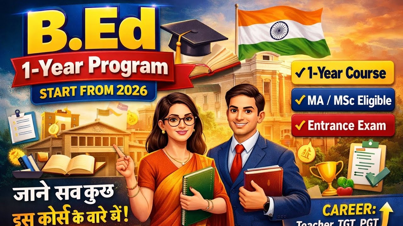 B.Ed.1- YEAR COURSE START FROM 2026🔥✅||कम समय में शिक्षक बनने का सुनहरा मौका ✅🥰||NCTE✅||NEP✅||B.Ed.✅