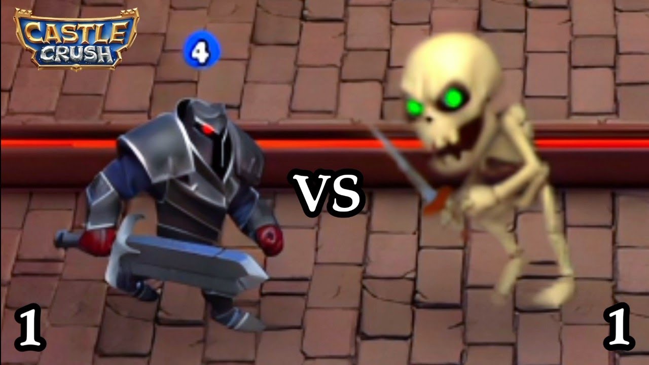 Giant Skeleton Vs Epic Black Knight! Castle Crush
