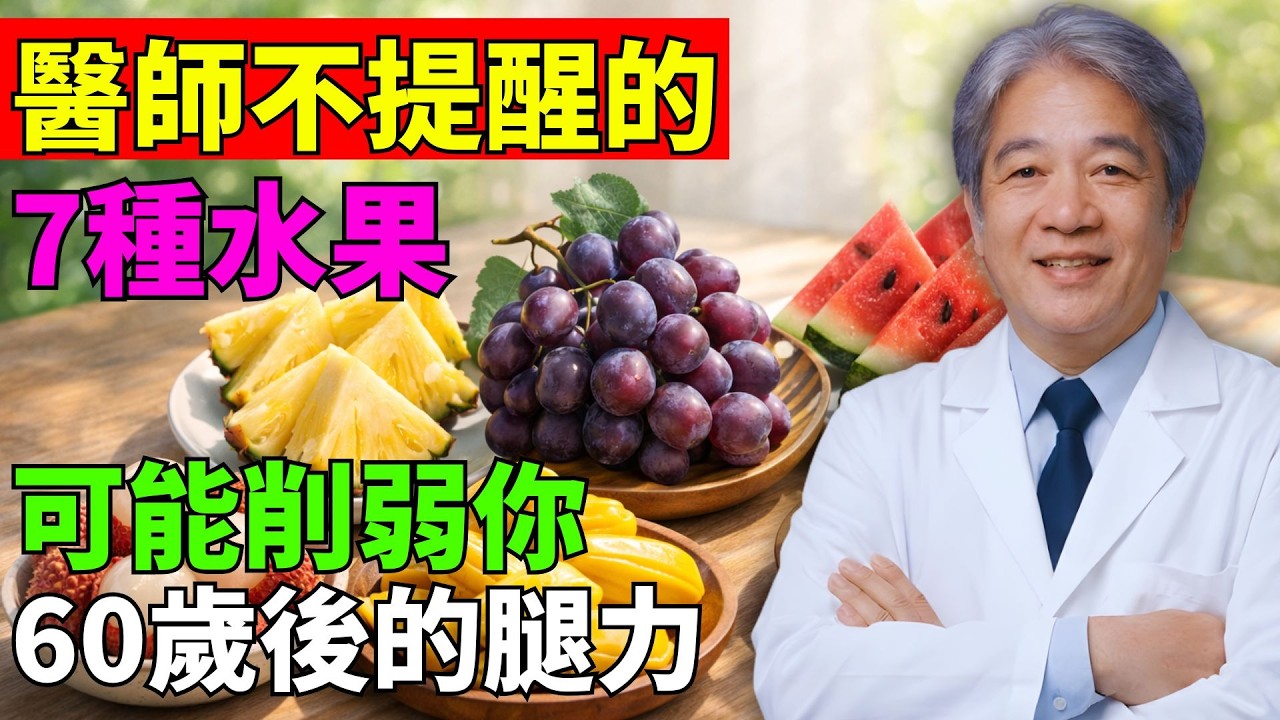 60歲後7種水果悄悄削弱腿力 醫師很少提醒你這件事