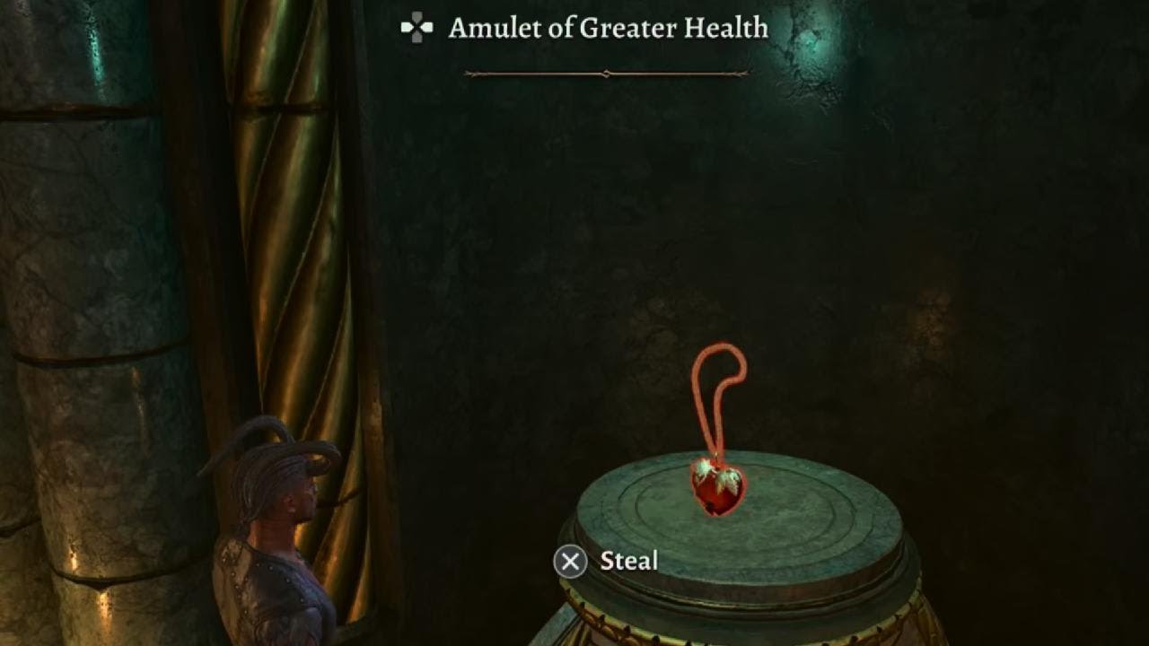BG3 Stealing Amulet of Greater health