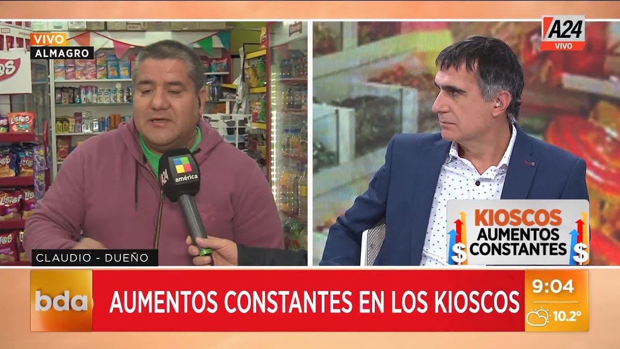 🔴 Indignado un kiosquero, anuncia con carteles, el porcentaje de aumentos de los productos