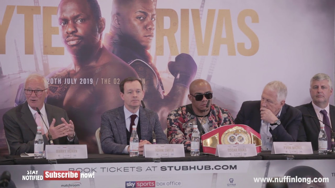 DILLIAN WHYTE VS OSCAR RIVAS FULL PRESS CONFERENCE 1 -  HOSTED BY BARRY HEARN - NLTV Combat