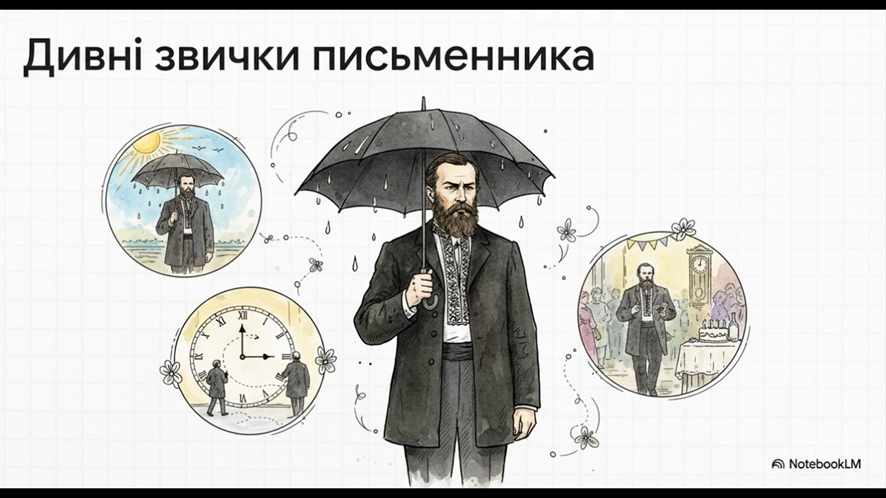 Іван Нечуй-Левицький. Замальовка життєпису письменника. Створено NotebookLM