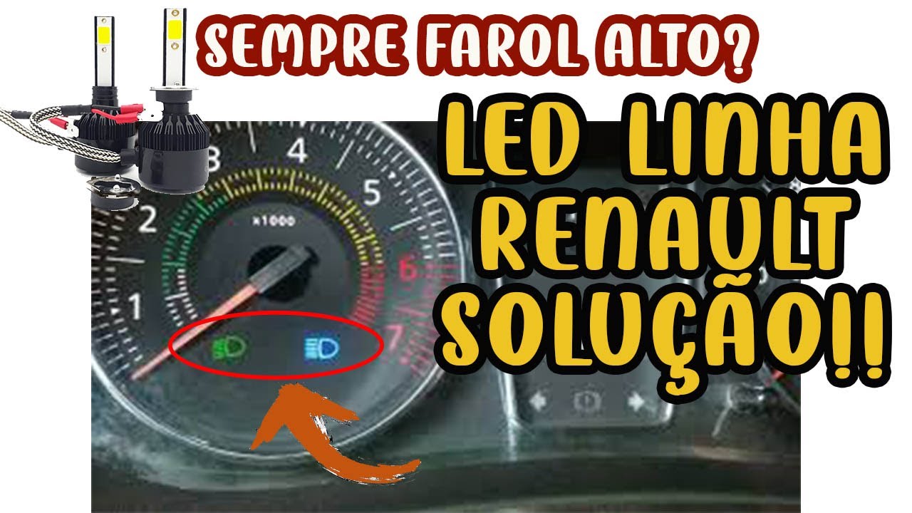 Resolvendo ERRO painel Renault Clio/Sandero/Logan LÂMPADAS LED