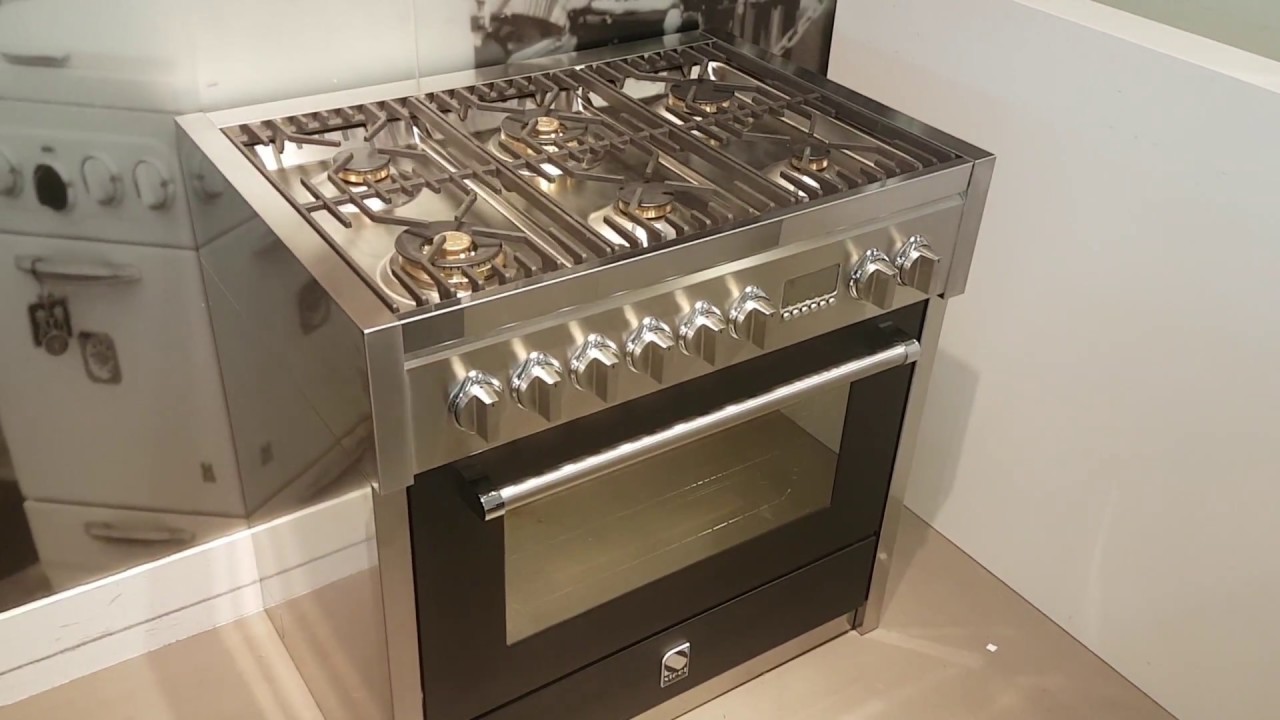 Steel G9F-6W gas fornuis rvs | De Schouw Witgoed
