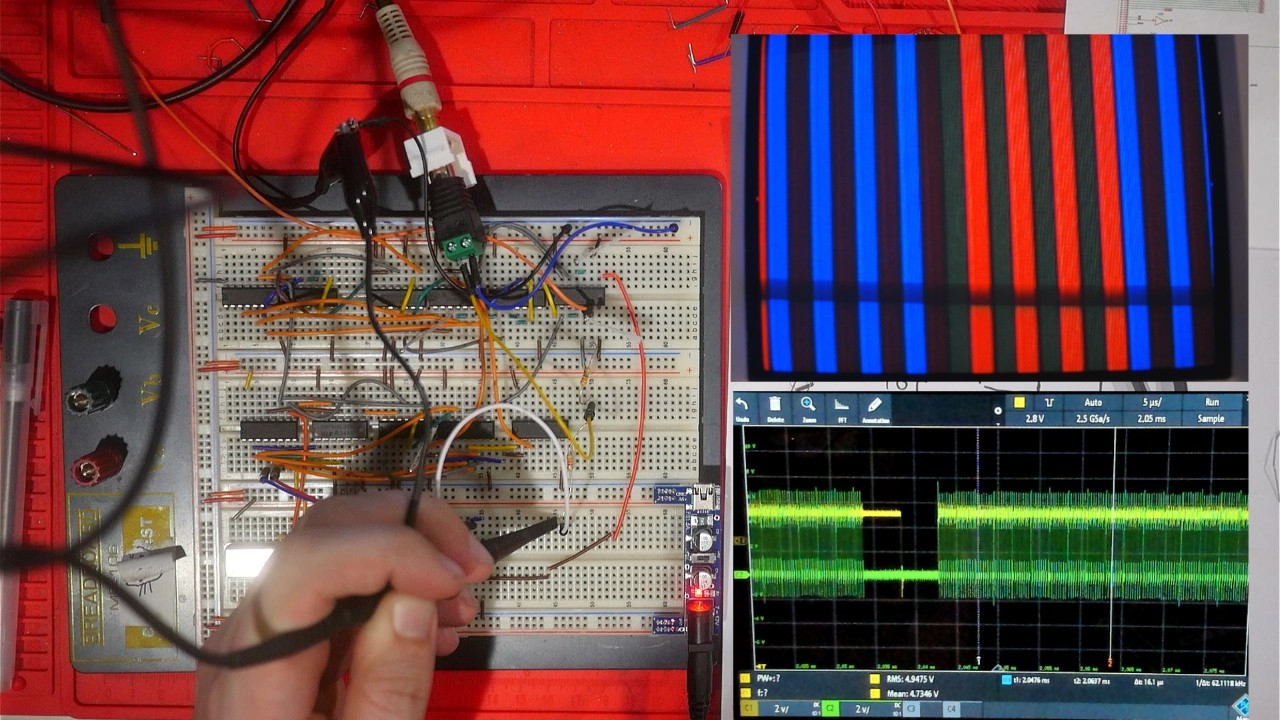 How to Make Composite Video - Full Breadboard Explanation