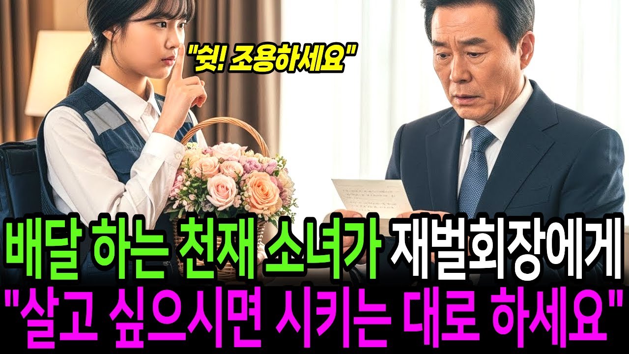 퀵배달하던 천재 소녀가 꽃바구니와 쪽지를 재벌회장에게 건냈다. 이를 본 회장님은 충격에 휩싸이는데…