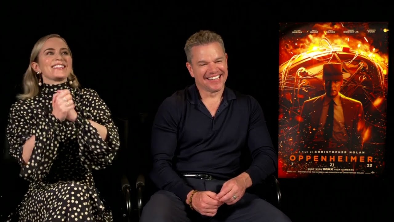 'OPPENHEIMER' INTERVIEW: MATT DAMON AND EMILY BLUNT