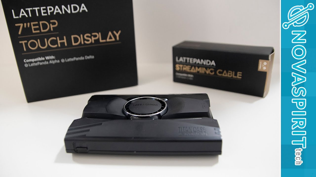 lattepanda alpha accessories - Titan Case, Streaming Cable, and 7 inch EDP display