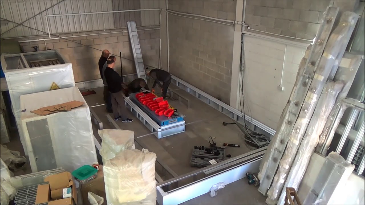 Installation of the new CarDoc Spray Booth Feb 18 Day 1