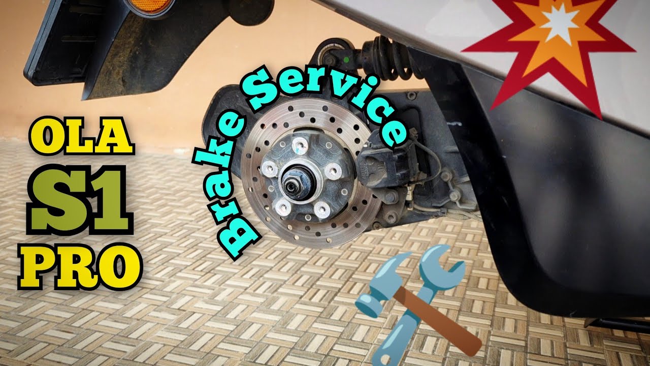 Ola S1 Pro Service 🧑‍🔧 - Brake Caliper Cleaning 💥 - Gen 1 #trending #diy #ola #scooter #electric