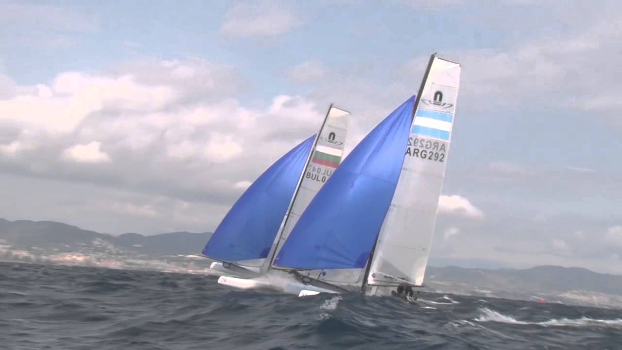 Nacra 17 European Championship Barcelona - day 2 strong wind