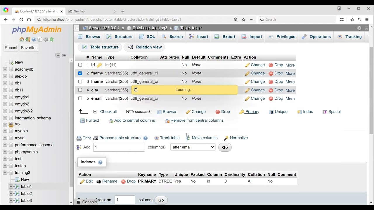 إضافة وحذف  المفتاح الاساسيprimary key في MYSQL -SQL