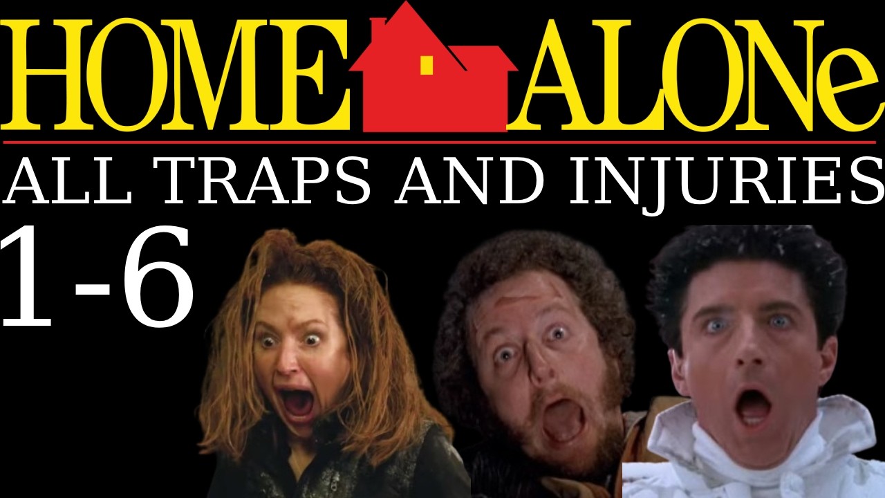 All Home Alone Traps and Injuries (1-6)