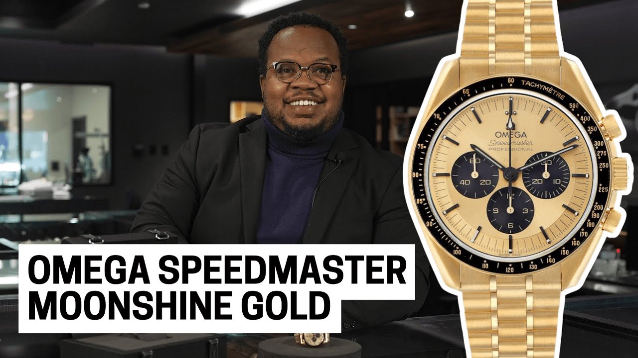 Omega Speedmaster 310.60.42.50.99.002 Moonshine Gold, Up Close | SwissWatchExpo