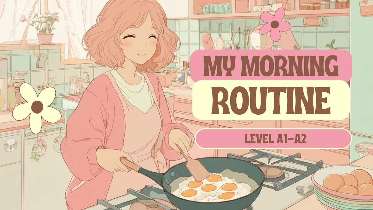 ☀️ My Morning Routine in Simple English 🌸☕ Listening Practice A1 - A2 ✨ Podcast for Beginners